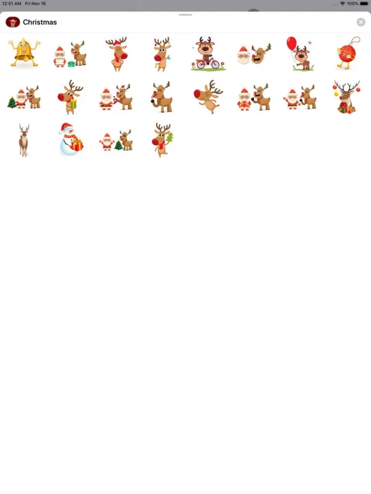 Tangkapan layar Merry & Bright Christmas Pack iPad 