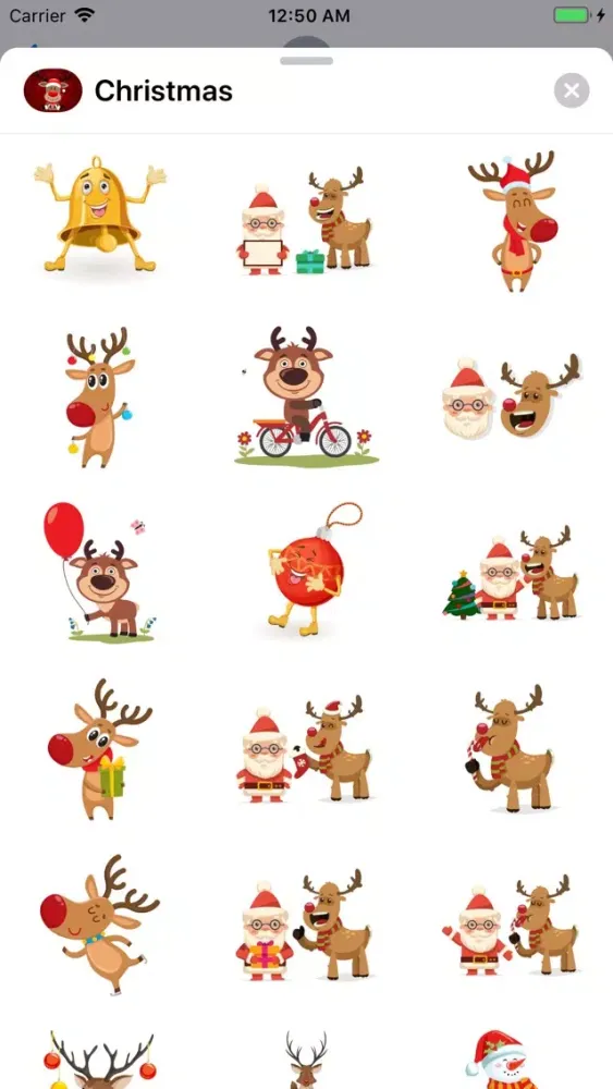 Tangkapan layar Merry & Bright Christmas Pack