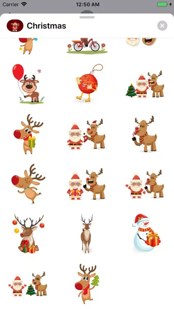Tangkapan layar Merry & Bright Christmas Pack