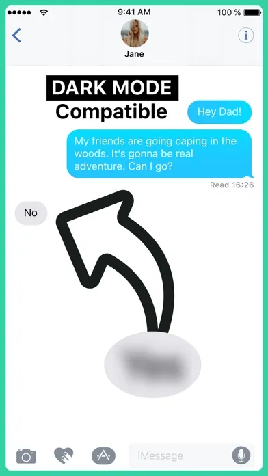 Ảnh chụp màn hình của Blur Out any Message Stickers