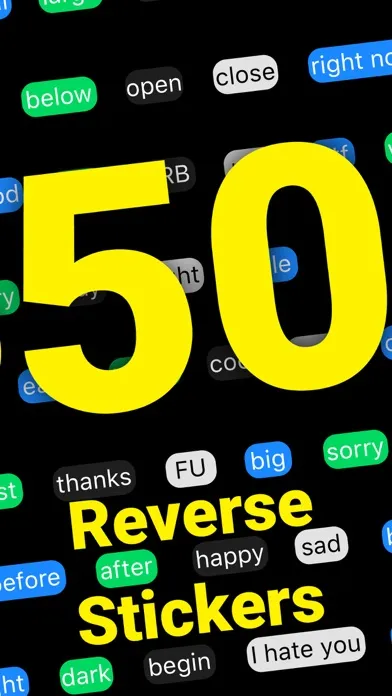 ภาพหน้าจอของ Yes No Reverse Stickers App