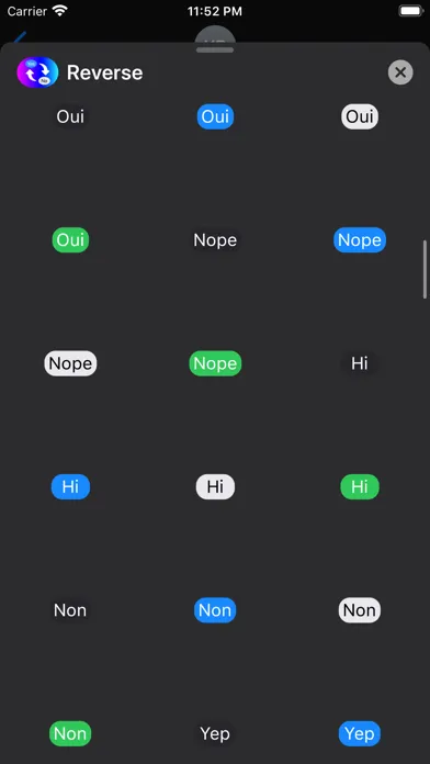 ภาพหน้าจอของ Yes No Reverse Stickers App