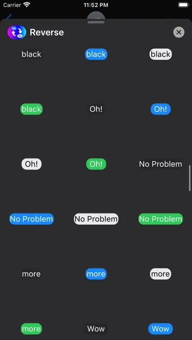 ภาพหน้าจอของ Yes No Reverse Stickers App