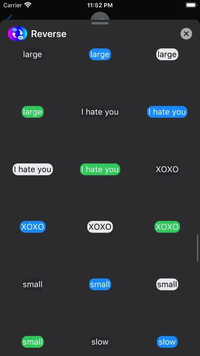ภาพหน้าจอของ Yes No Reverse Stickers App