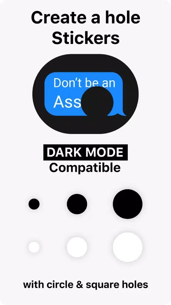 صور Create a hole on texts Sticker