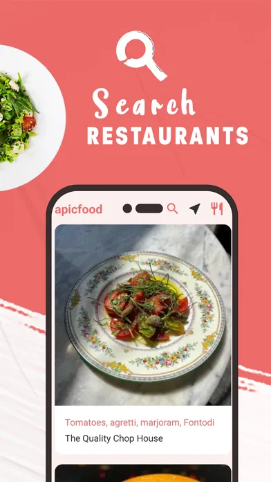 Capturas de tela do apicfood – see what to eat