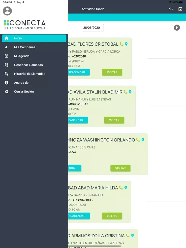 Screenshot di APP CONECTA iPad 