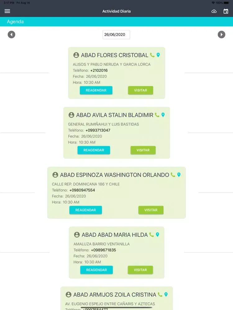 Screenshot di APP CONECTA iPad 