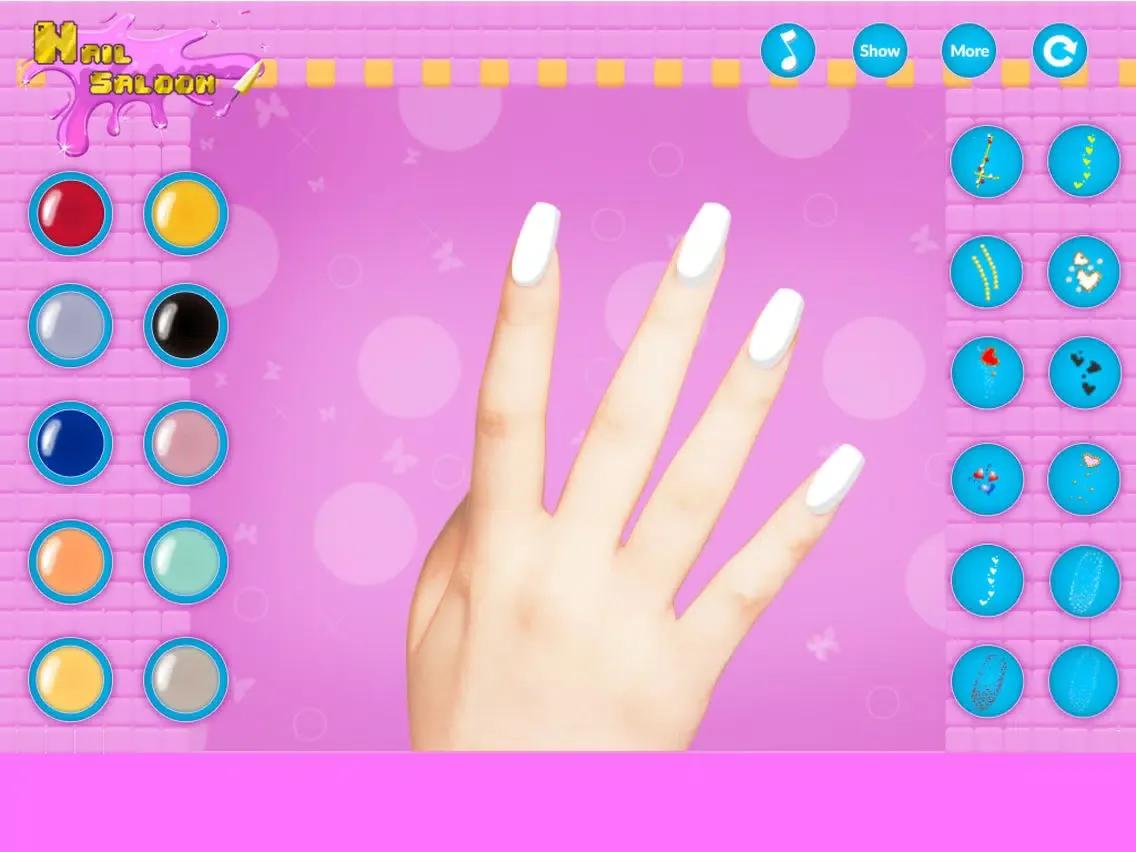 صور Girl Nail Saloon Game iPad 