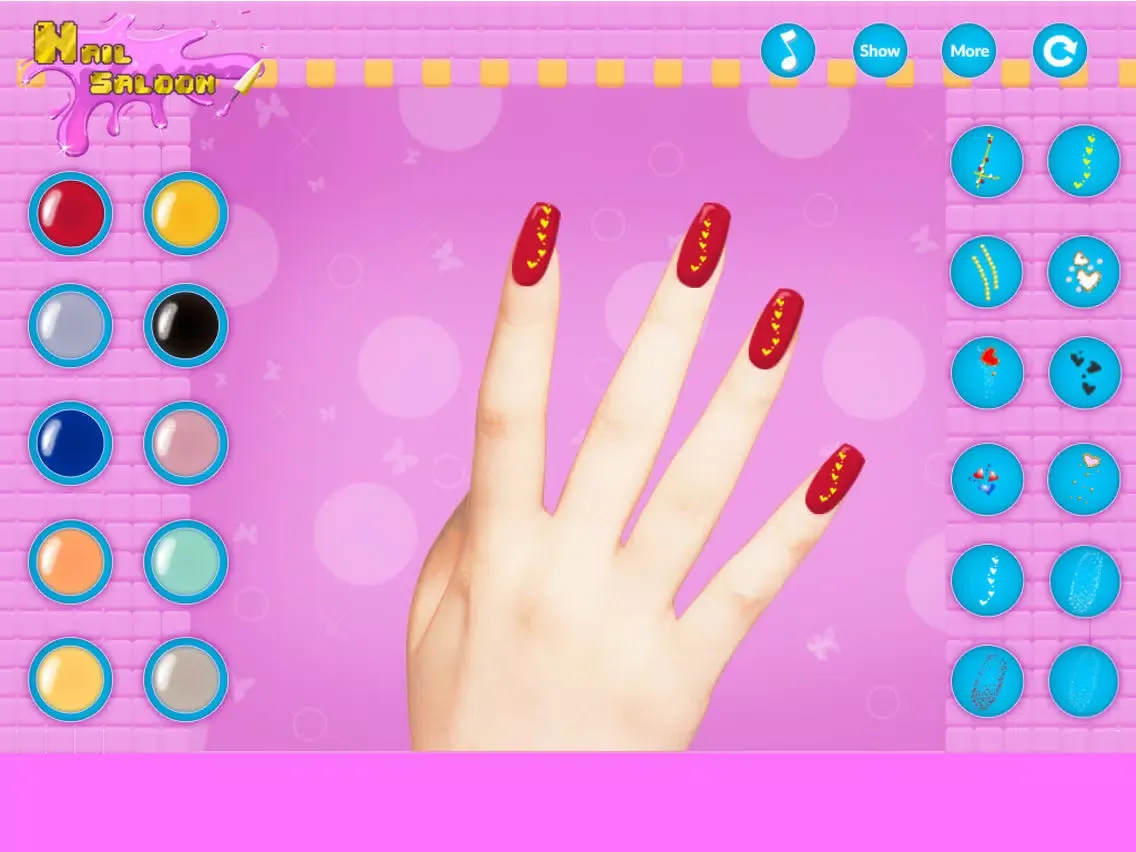 صور Girl Nail Saloon Game iPad 