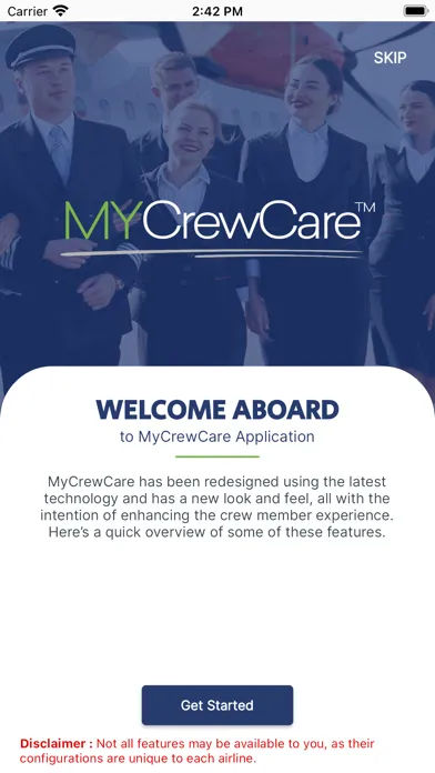 API MyCrewCare Screenshots