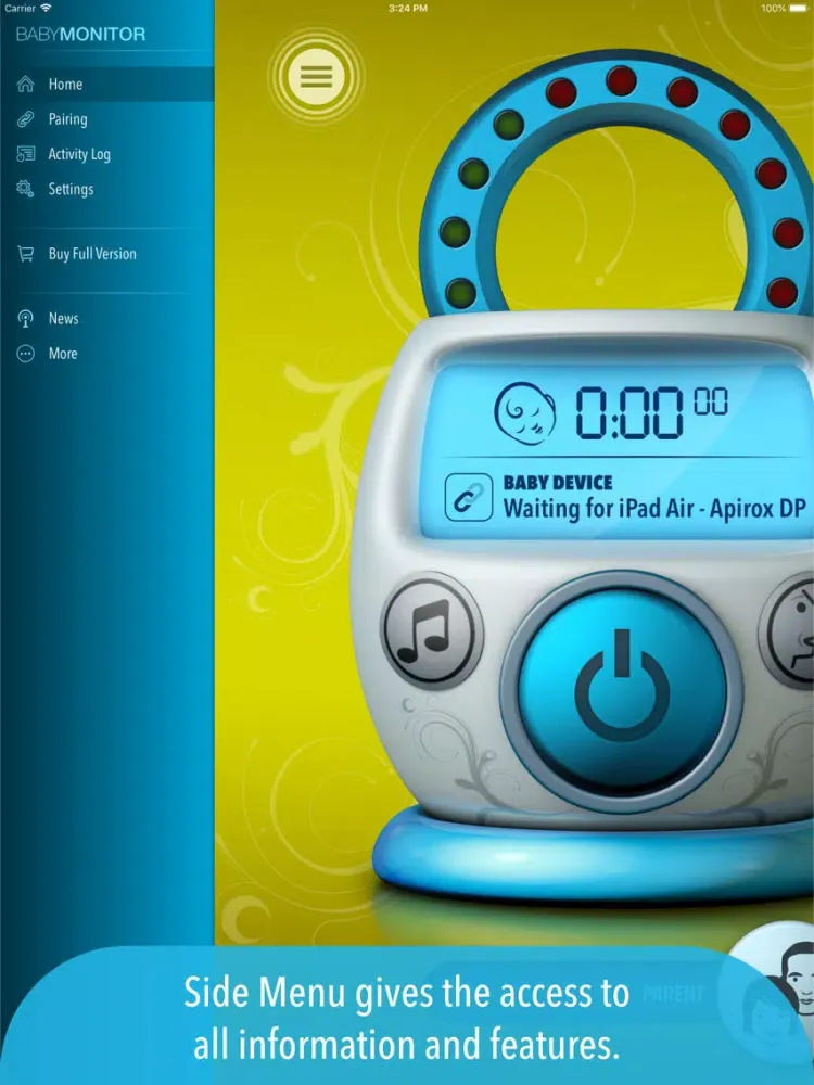 Safe Baby Monitor Pro iPad  스크린샷