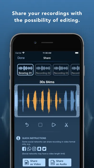 Zrzuty ekranu Prime Sleep Recorder & Tracker