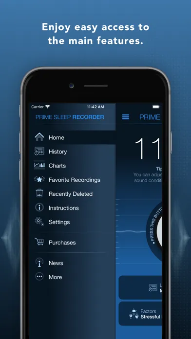 Zrzuty ekranu Prime Sleep Recorder & Tracker