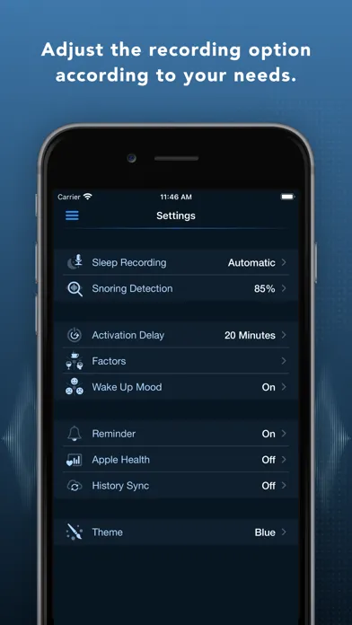 Zrzuty ekranu Prime Sleep Recorder & Tracker