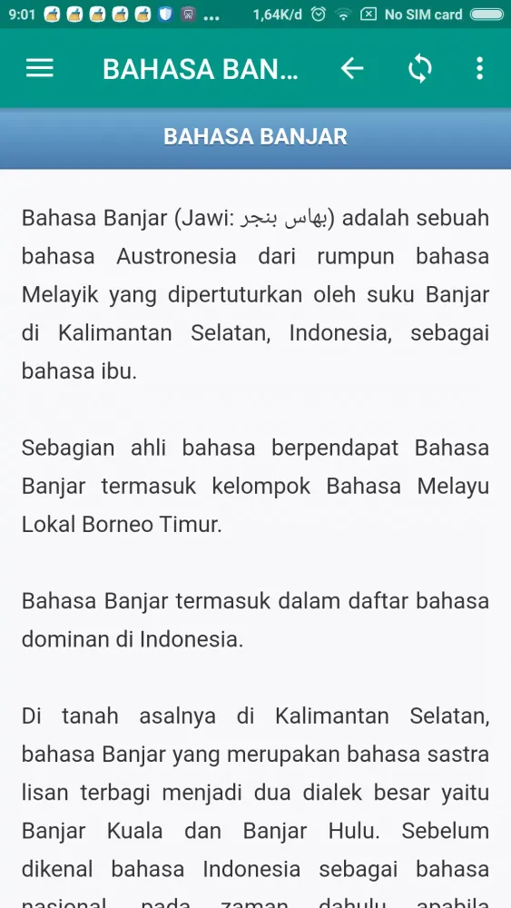 Kamus Bahasa Banjar (KaBanjar) Ekran Görüntüleri