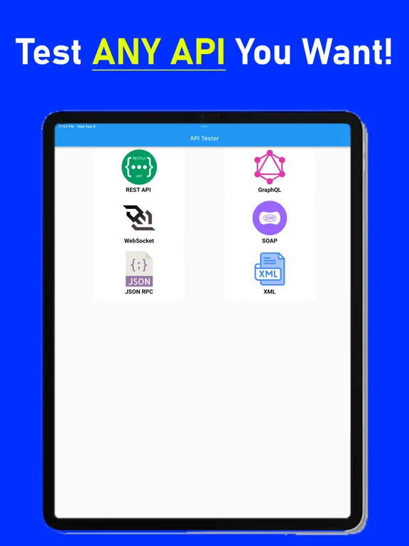 API Tester REST API HTTP SOAP iPad Screenshots
