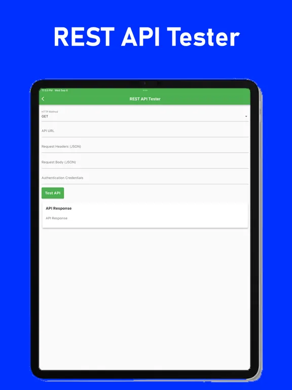API Tester REST API HTTP SOAP iPad Screenshots
