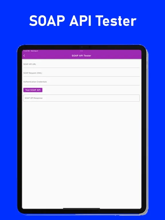 API Tester REST API HTTP SOAP iPad Screenshots