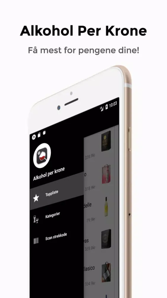 Capturas de pantalla de APK - Alkohol Per Krone