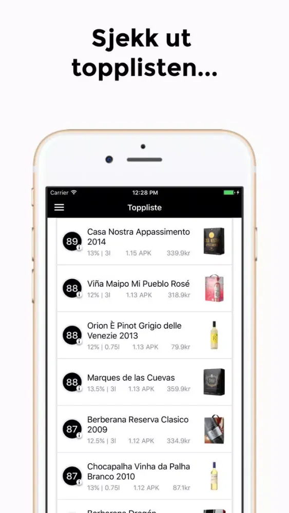 Capturas de pantalla de APK - Alkohol Per Krone