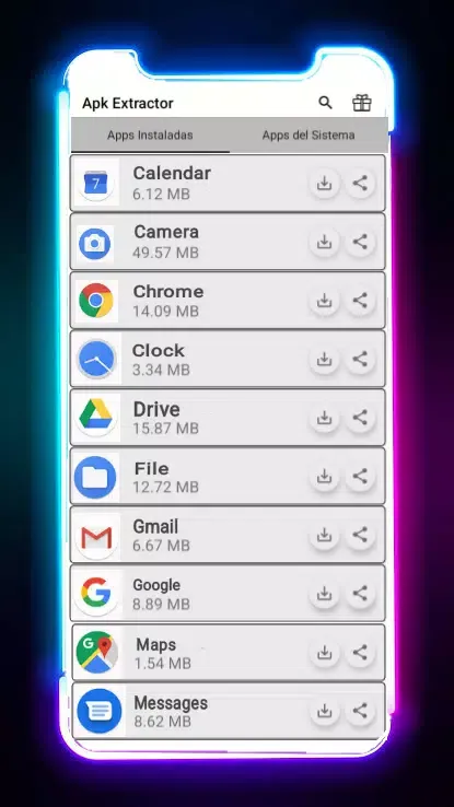 Capturas de tela do Apk Extractor 2024