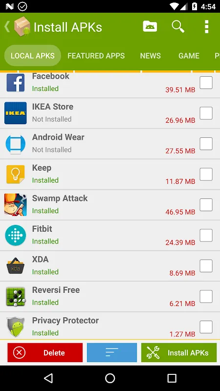Capturas de pantalla de APK Installer
