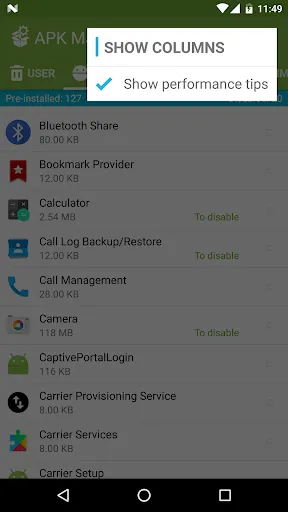 Screenshot di APK Manager