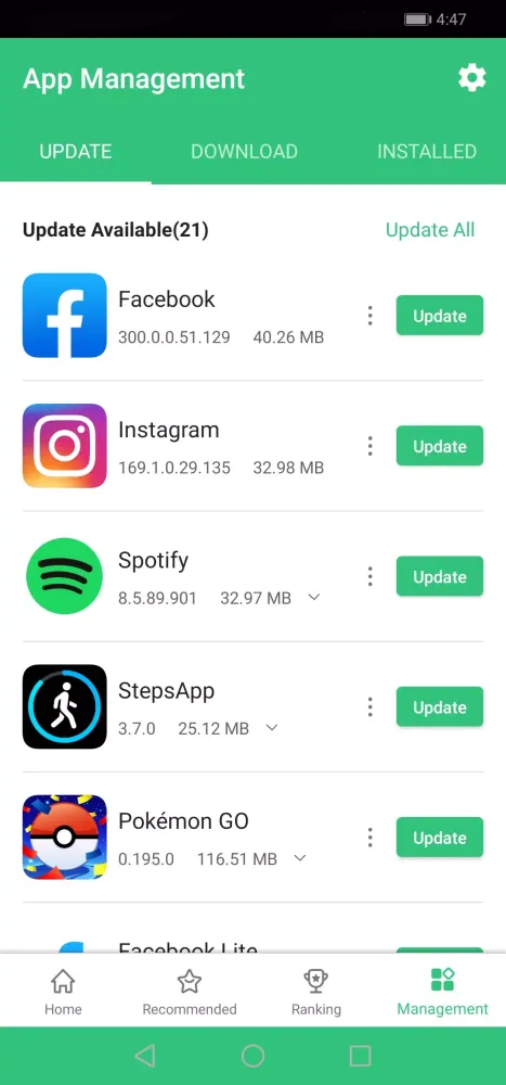 APKPure Lite Screenshots