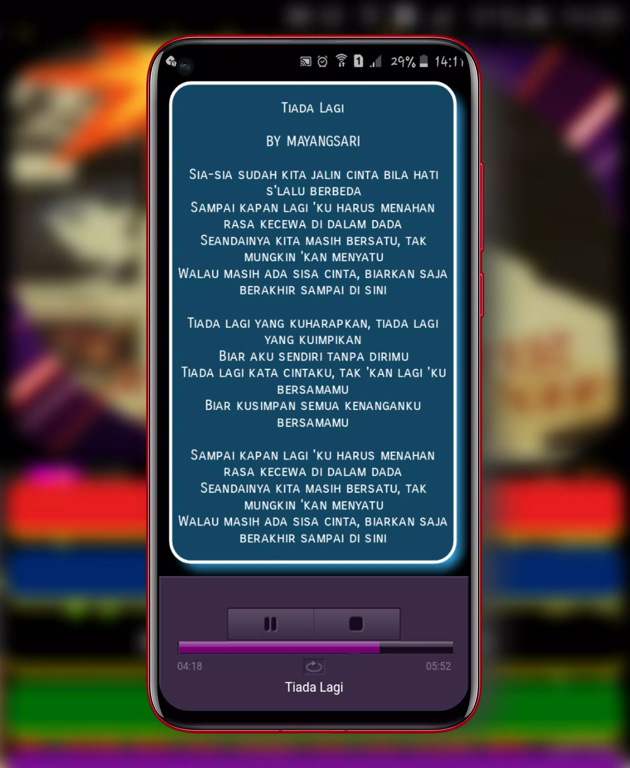 Lagu Mayang Sari Offline Lirik Screenshots