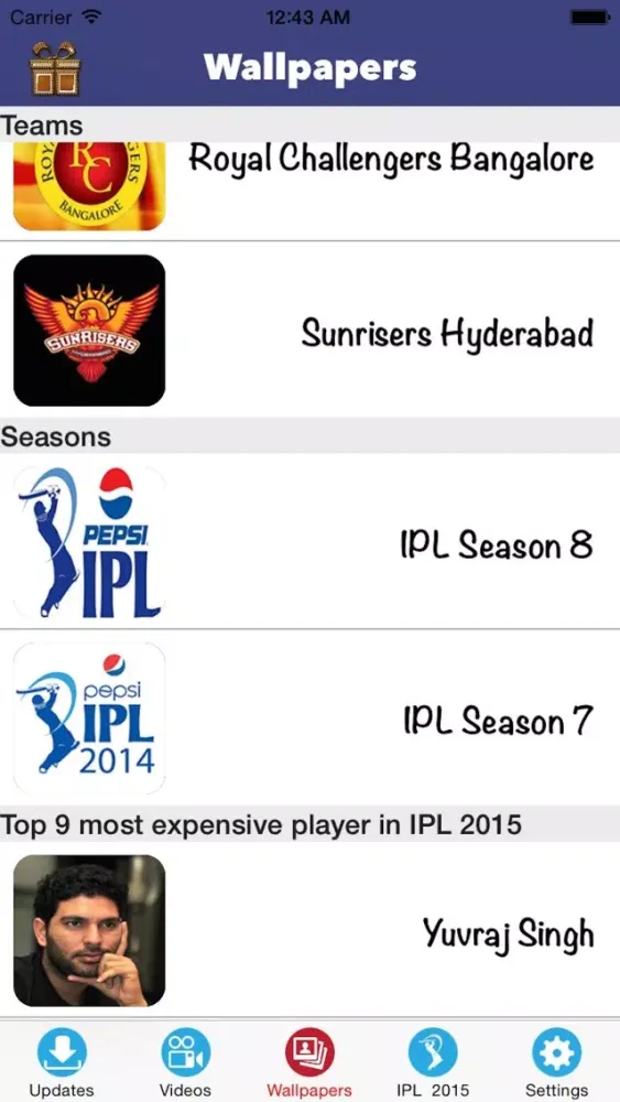 Capturas de pantalla de IPL Updates - Live Score, Latest News, Videos & Wallpapers