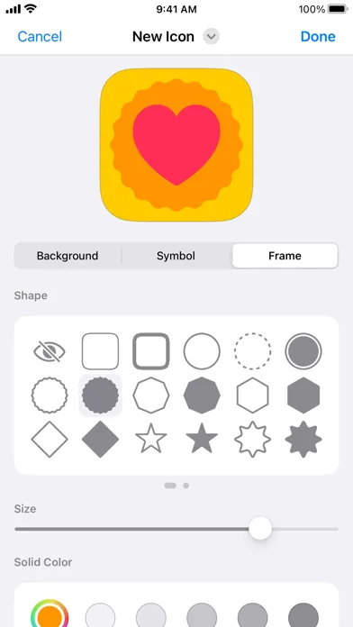 Captures d'écran de moloko app icon changer