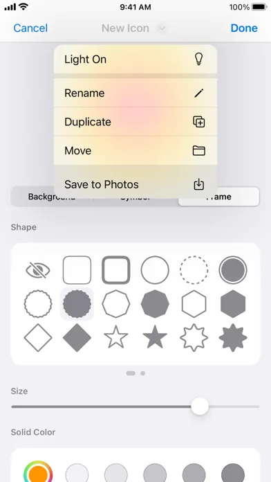 Captures d'écran de moloko app icon changer