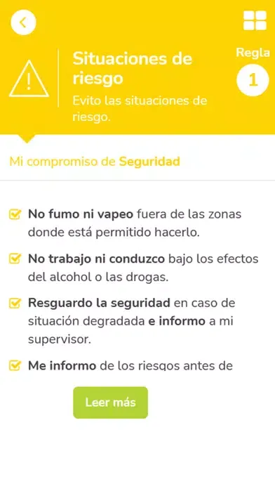 Capturas de pantalla de APP HSEQ
