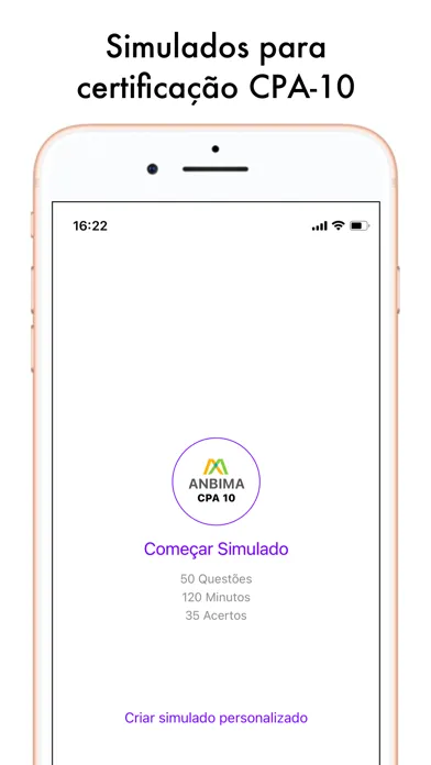 Simulados CPA 10  Certificação应用截图