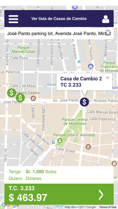 Mi Cambista سکرین شاٹس