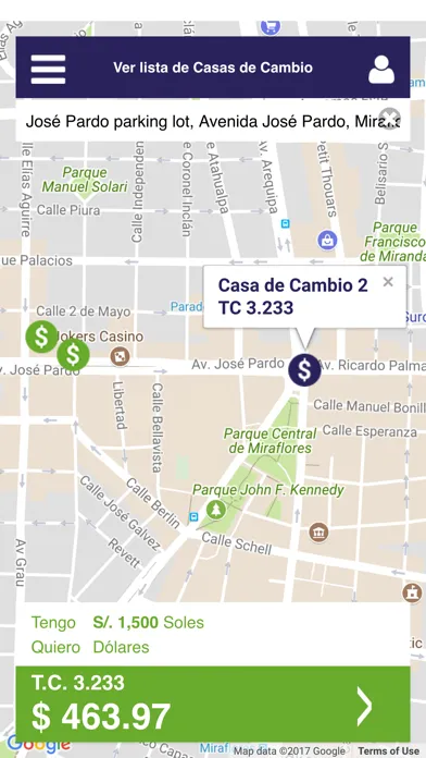 Captures d'écran de Mi Cambista