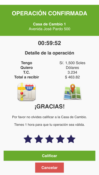 Mi Cambista سکرین شاٹس