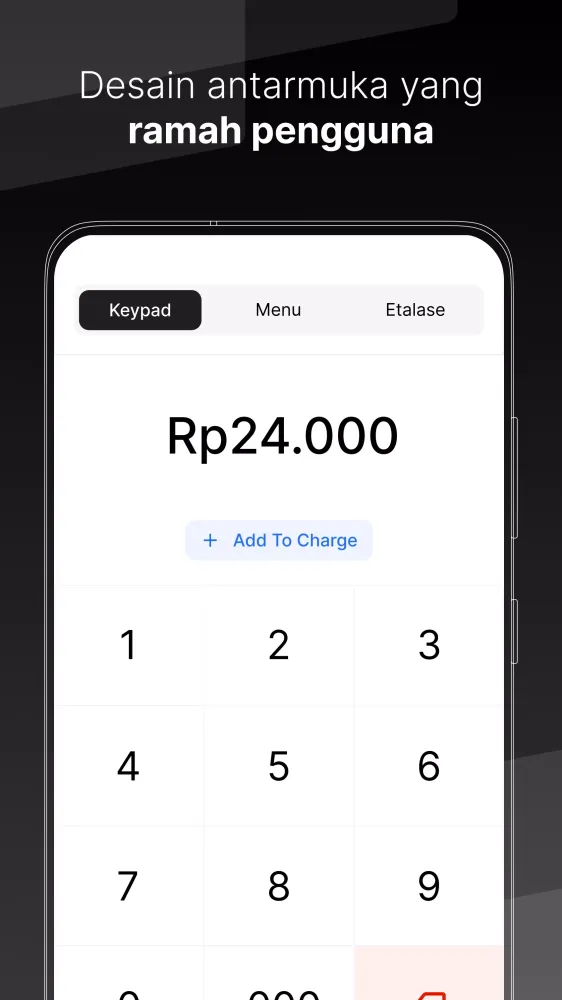 Tangkapan layar Aplikasi Kasir POS Pintar