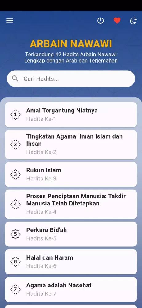 Arbain Nawawi: 42 Hadits Screenshots