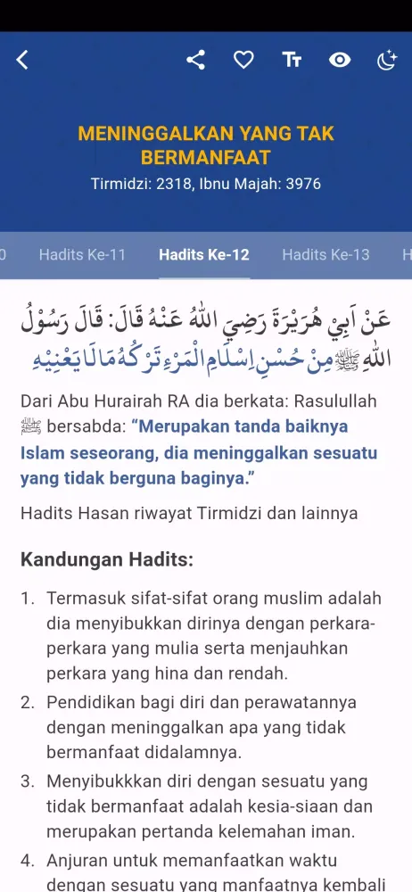 Arbain Nawawi: 42 Hadits Screenshots