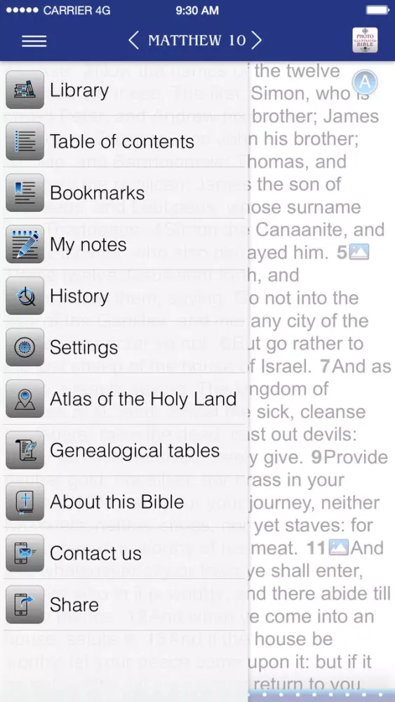 ภาพหน้าจอของ Photo Illustrated Bible KJV