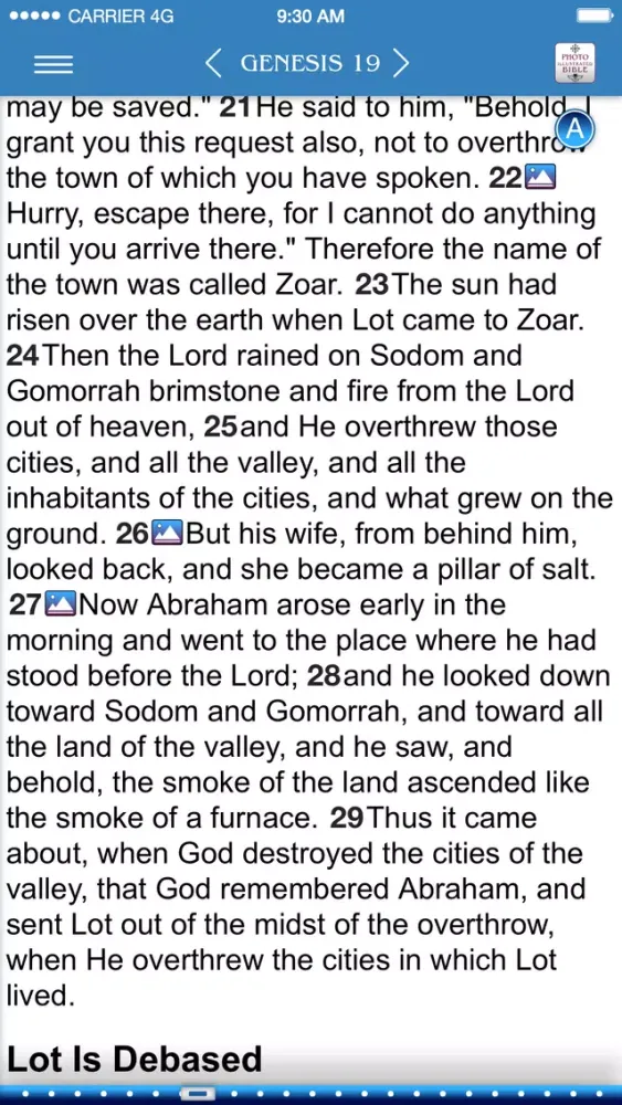 Photo Illustrated Bible NASB स्क्रीनशॉट