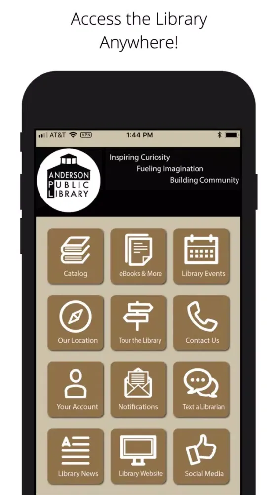 تصاویر Anderson Public Library App