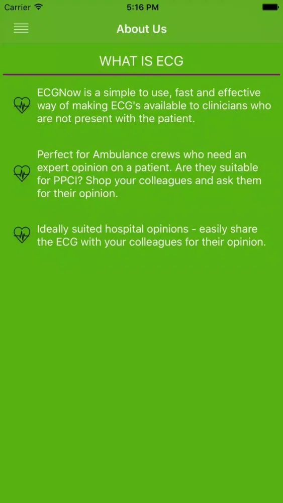 ภาพหน้าจอของ ECG-Now