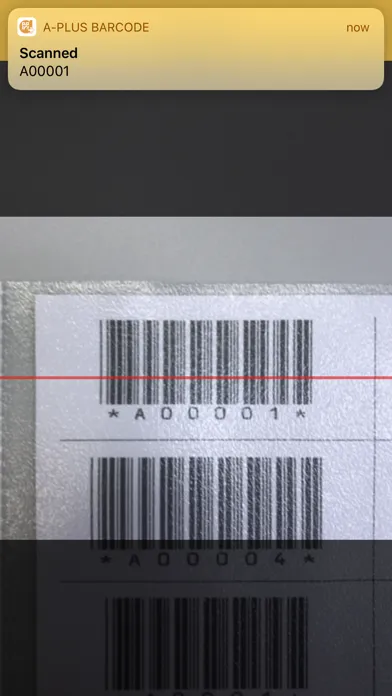 Tangkapan skrin A-Plus Barcode