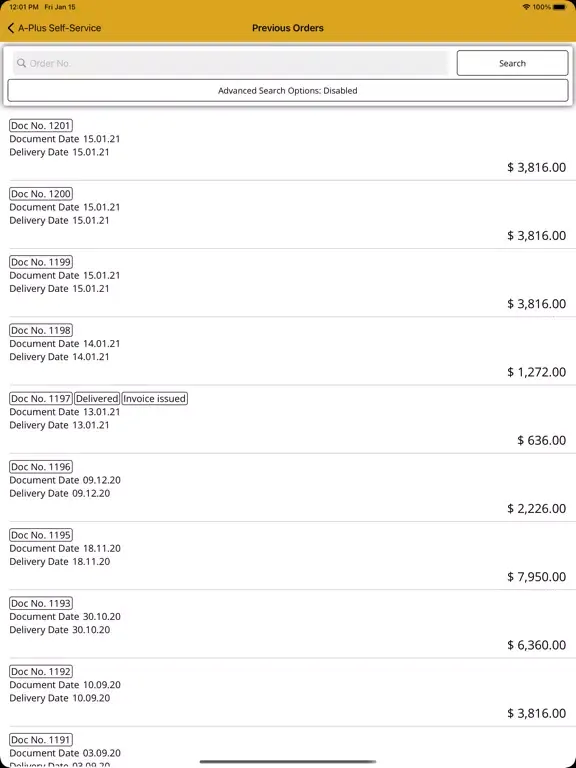A-Plus Self-Service iPad  Screenshots