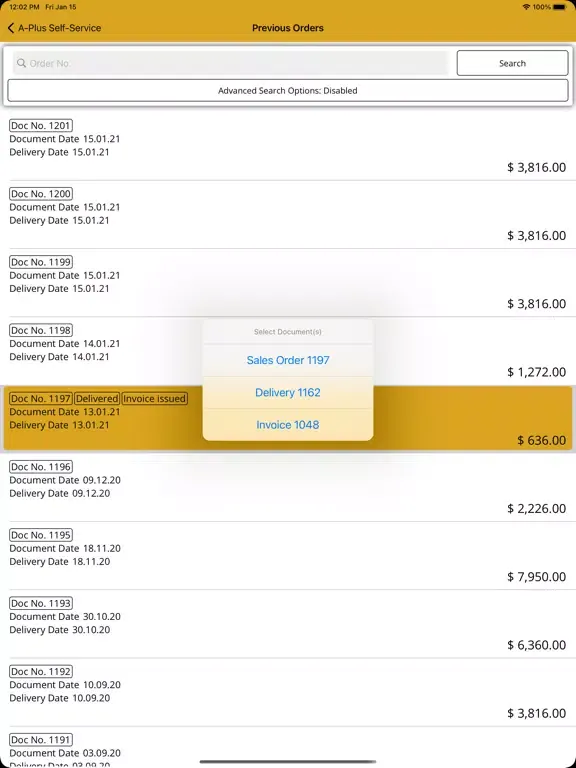 A-Plus Self-Service iPad  Screenshots