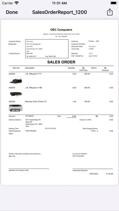 A-Plus Self-Service Screenshots