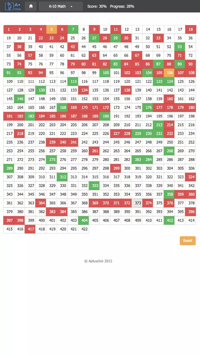 Aplusclick K10 Math Screenshots